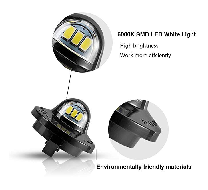 Kingshowstar - LED License Plate Light Lamp Assembly Replacement For Ford F-150 F-250 F-350 F-450 F-550 Superduty Ranger Explorer Bronco Excurs Led automotive light 14