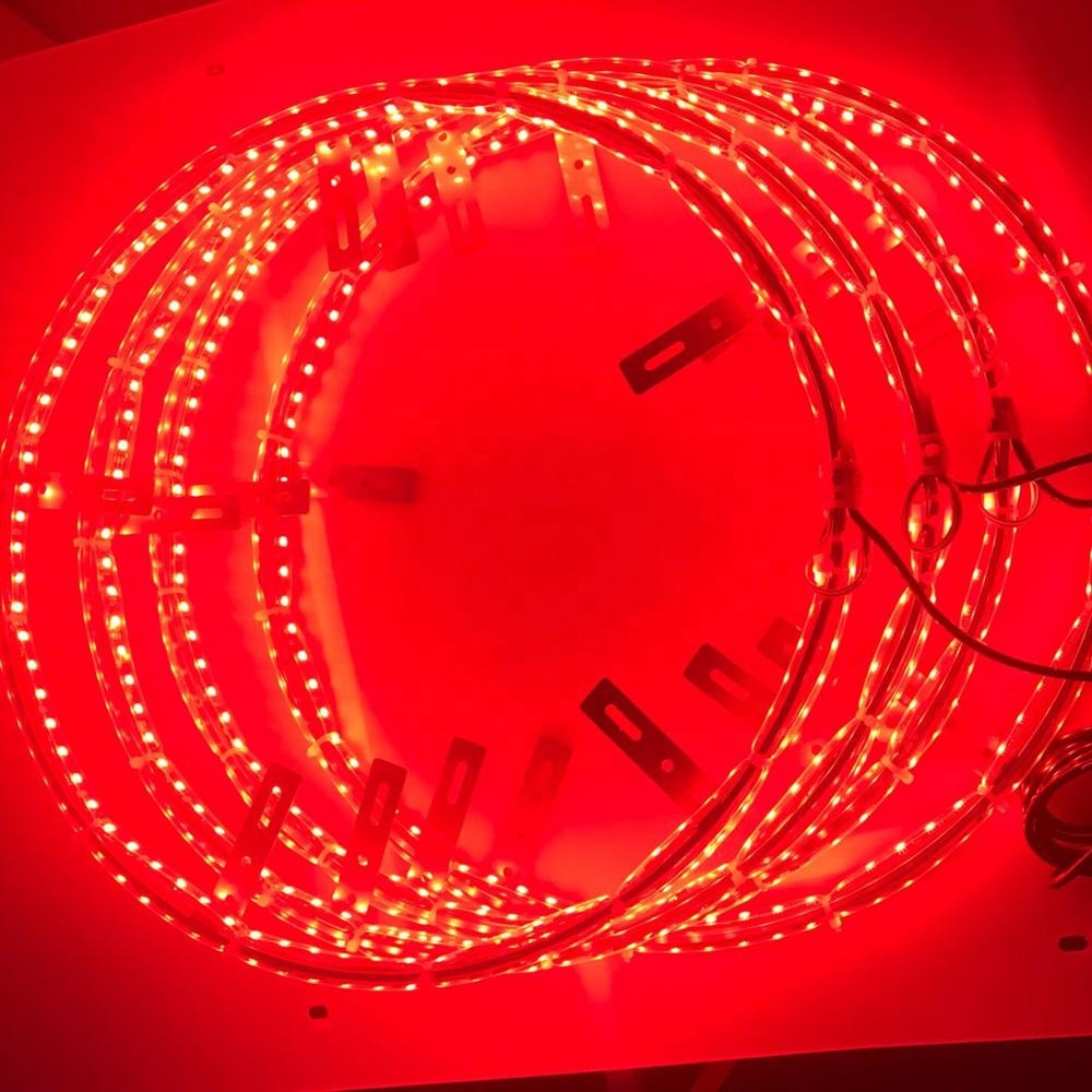 4PCS 17'' LED Wheel Ring Lights IP68 Pro RGB Dream Color Chasing Blue-tooth Controlled 12