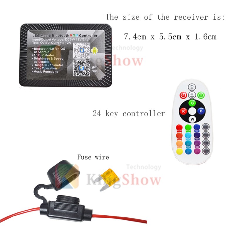Kingshowstar - 12V High Power Automotive App Controller Under Car Light Kit Wholesale Led Light Led automotive light 11