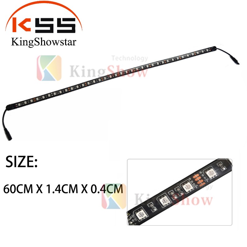 Kingshowstar - Car LED Strip Light,2pcs DC 12V app Car Interior Lighting with Sound Active Function and Wireless Remote Control Led automotive light 17