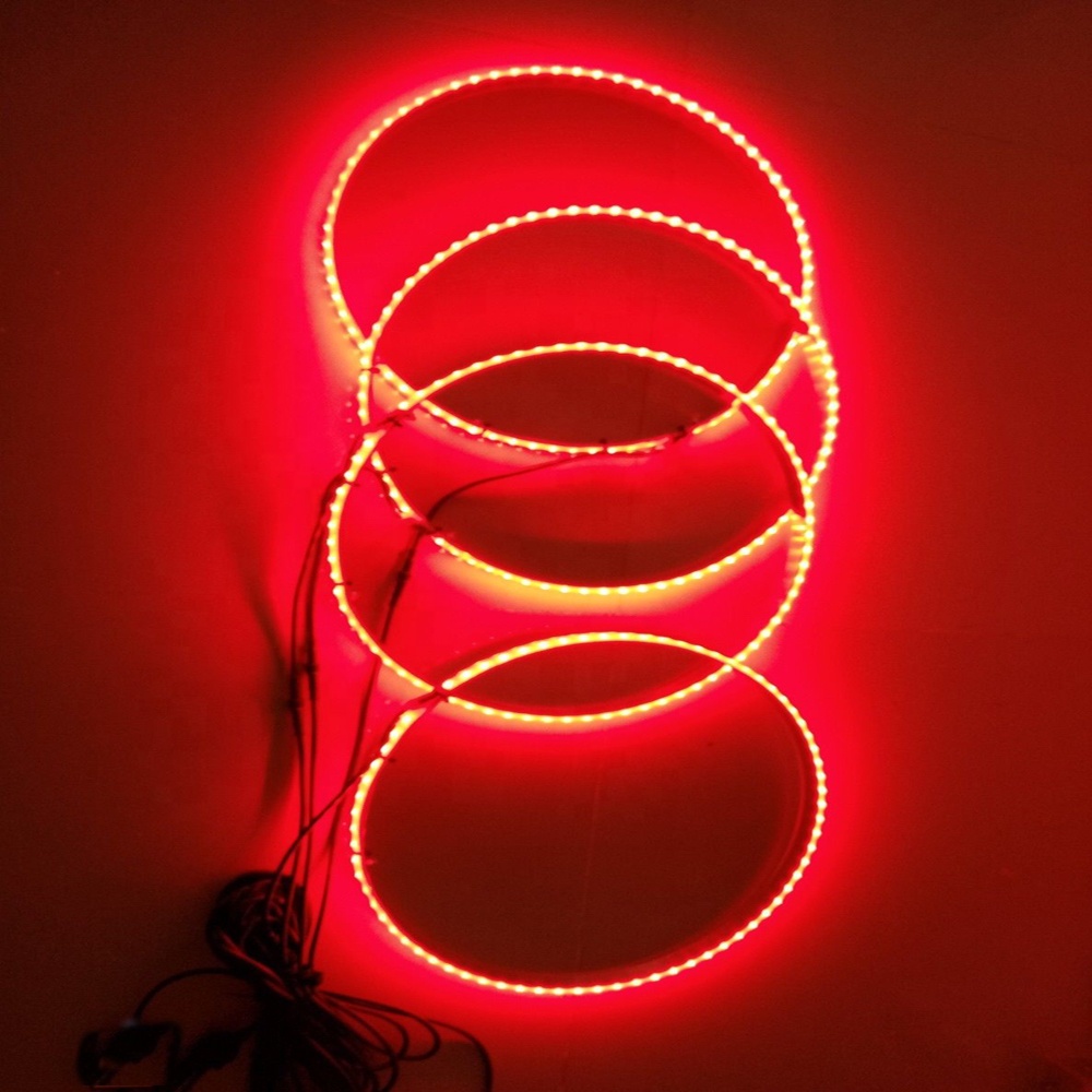 Smart Phone App Controlled Rgb Car Led Wheel Light 10
