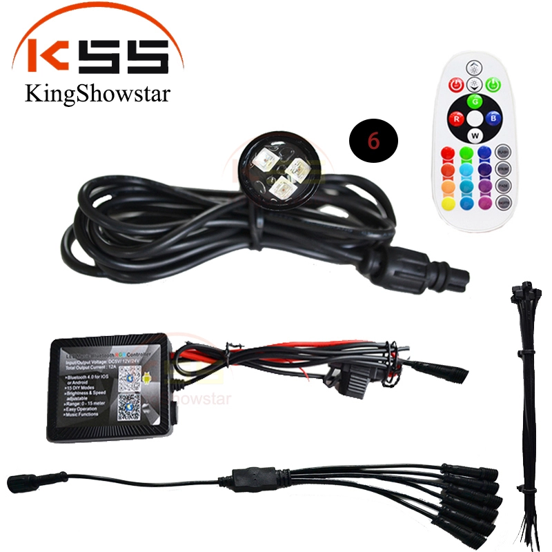 Kingshowstar - 9W IP68 Waterproof Underwater Boat LED Marine Light brightness RGB Drain Plug Light LED Marine Light 1