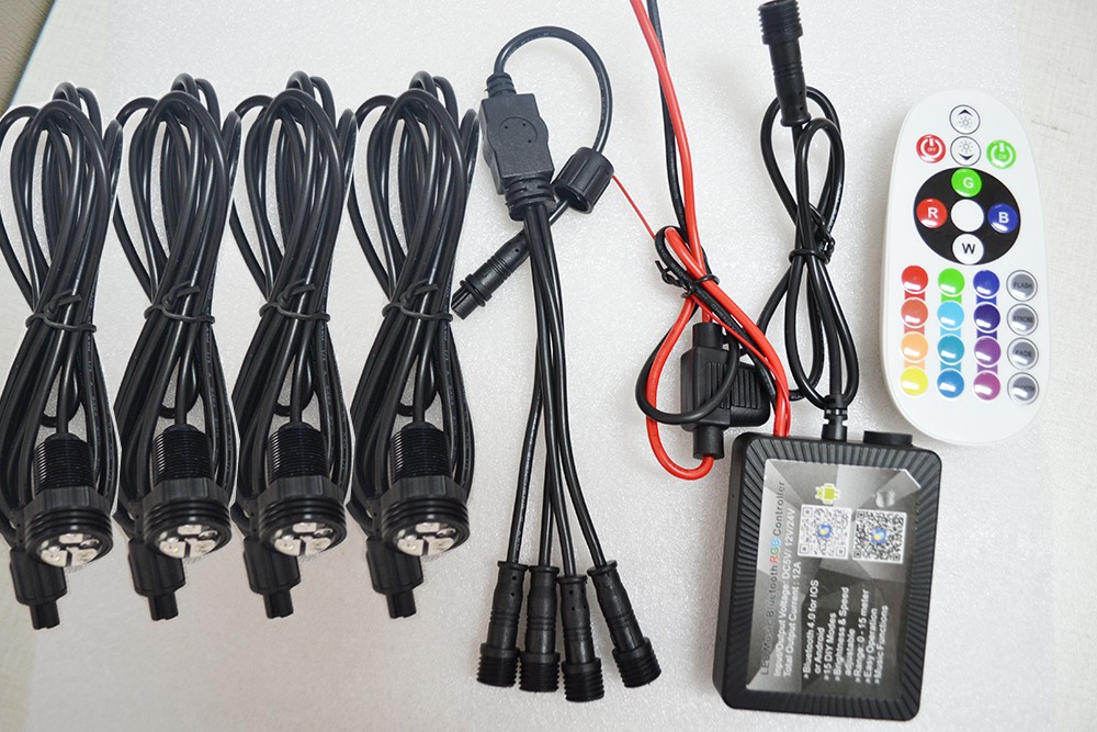 Kingshowstar - 9W IP68 Waterproof Underwater Boat LED Marine Light brightness RGB Drain Plug Light LED Marine Light 12