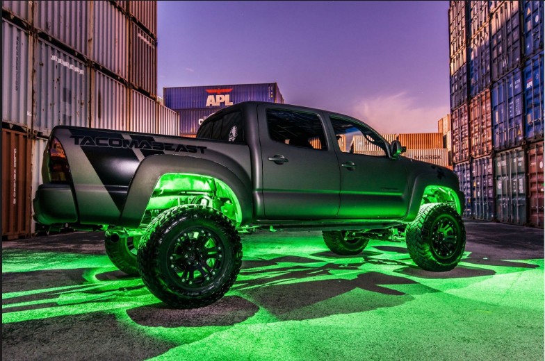 Kingshowstar - 3ft/4ft/5ft RGB Dream Color Whip light with 180/270/360/450 LED LED Whip Light with Flag Pole Remote Control l RGB Chase Light led whip light 16