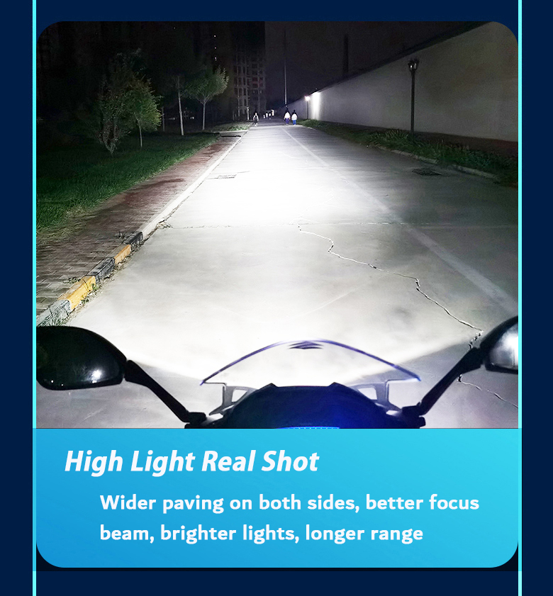 2021 Super Bright New RGBW app Motorcycle Led Headlights headlight led 18