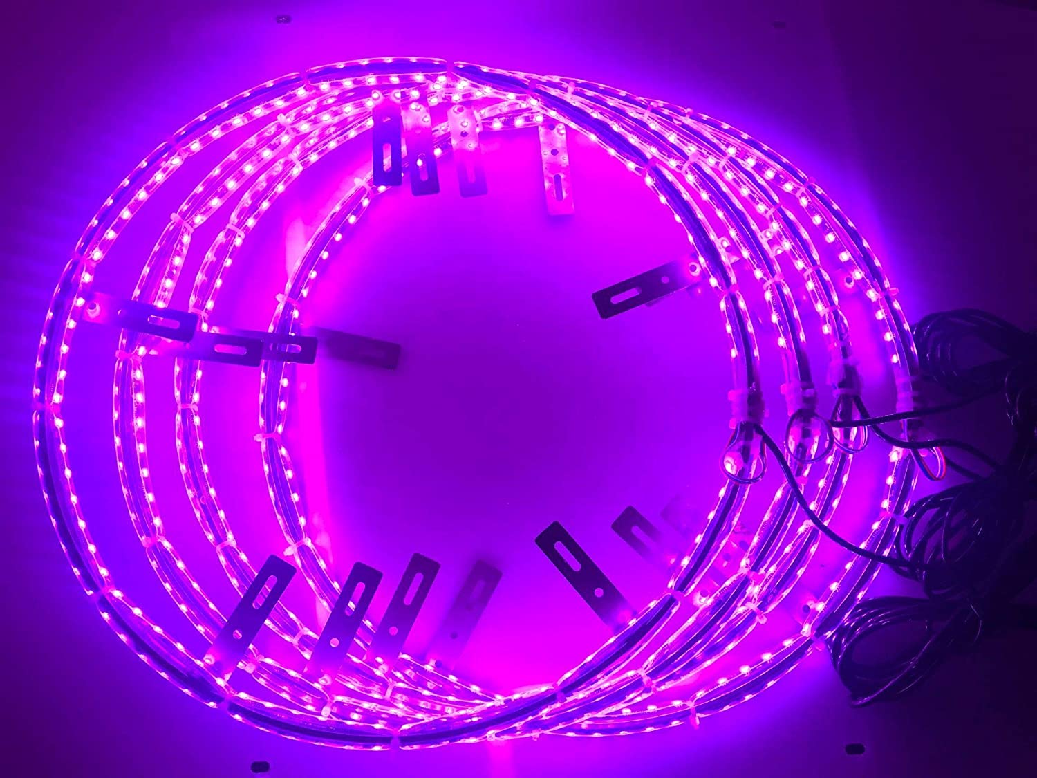 Hot Selling 17 Inch Rgb Waterproof In Auto Lighting System Waterproof Led Wheel Lights Chasing Wheel Light Rings 12