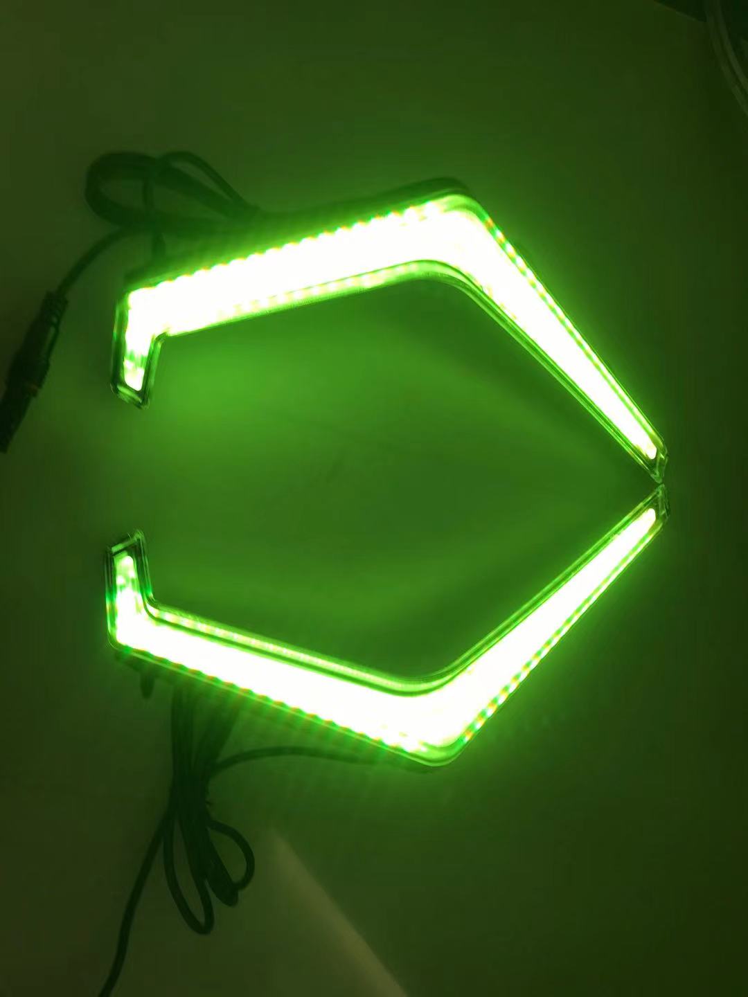 Factory wholesale RZR 1000 lheadlight Fang light set Fang Lights Kit Pair LED Front Brake Light Bright RGBW 24key controller 16