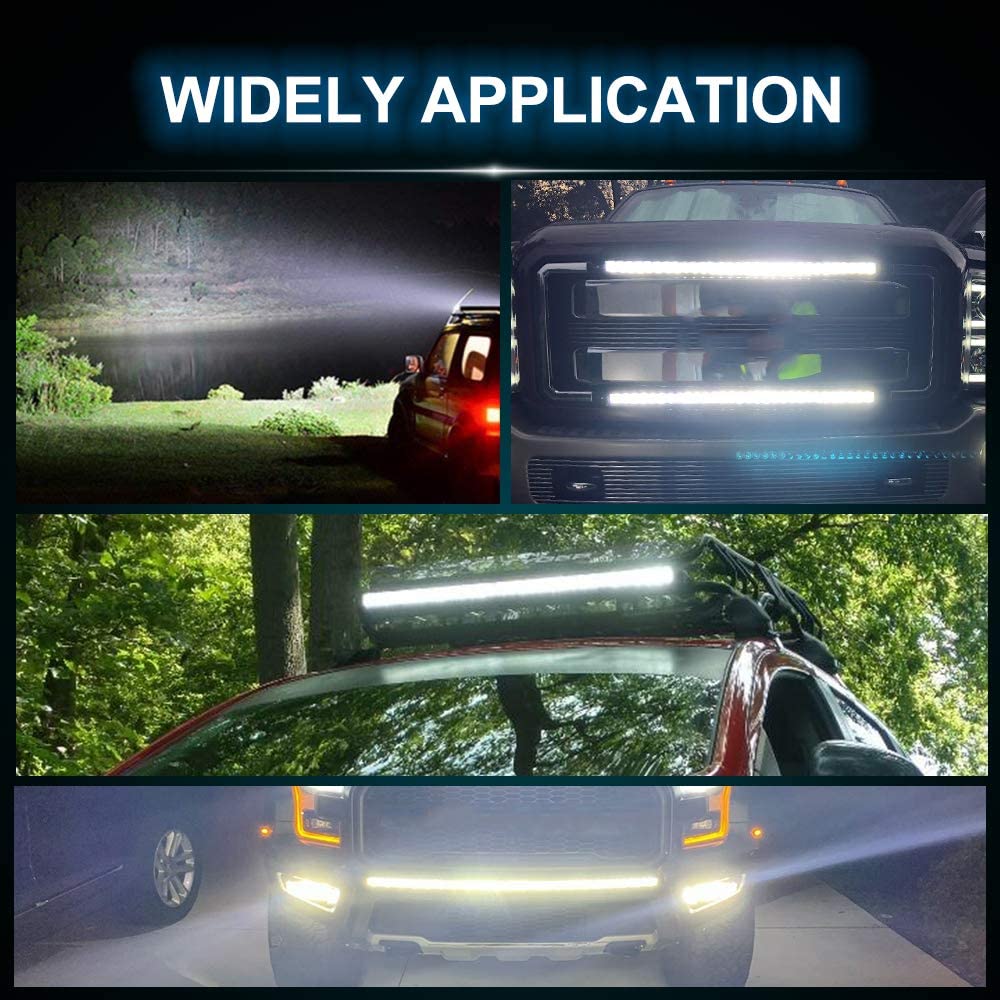 Kingshowstar 26 inch Super Slim Single Row LED Light bar 7D Reflector Spot Flood Combo Beam led Driving Lights 22