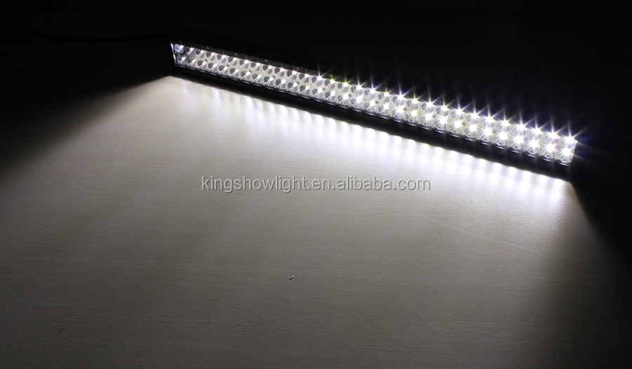 Kingshowstar - NEW 4D dual color amber &white LED light bar offroad180W 31.5inch Strobe flash Led light bar 7