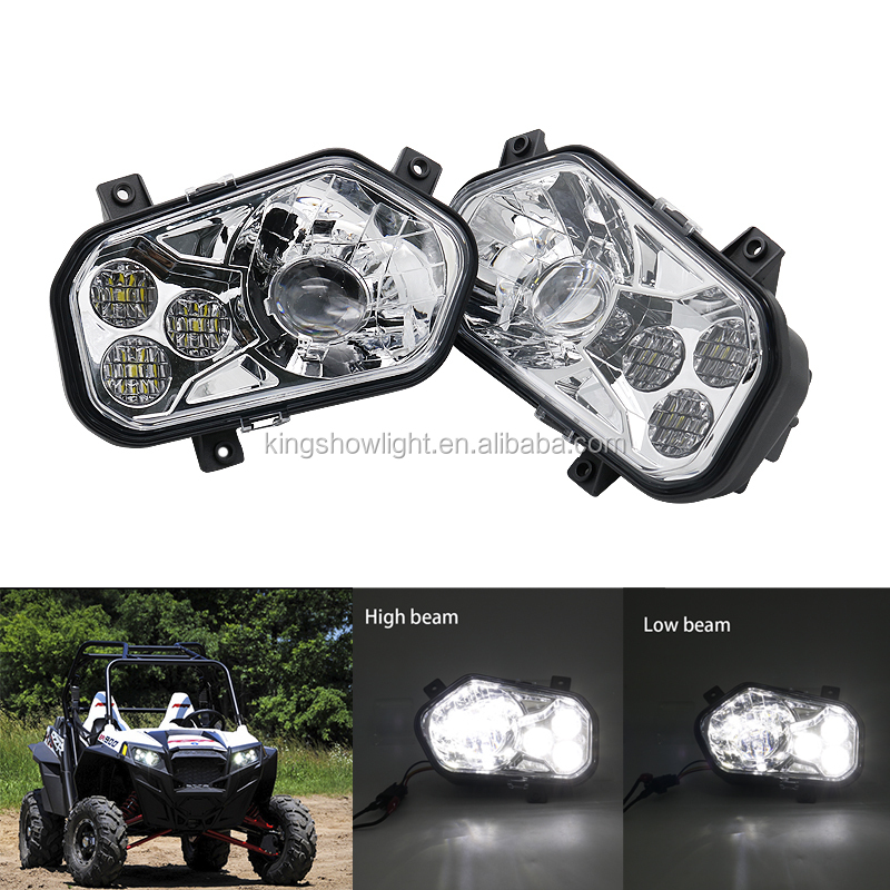 2020 NEWEST ATV 1000 4x4 LED Headlights With High/Low beam ATV Polaris RZR 1000 10