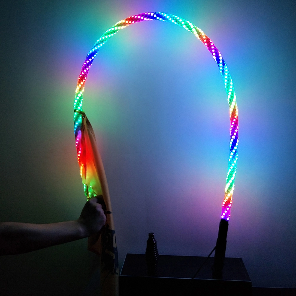 Kingshowstar - Safety whip quick disconnect fiber optic led saftey whip fiber optic whip led whip light 1