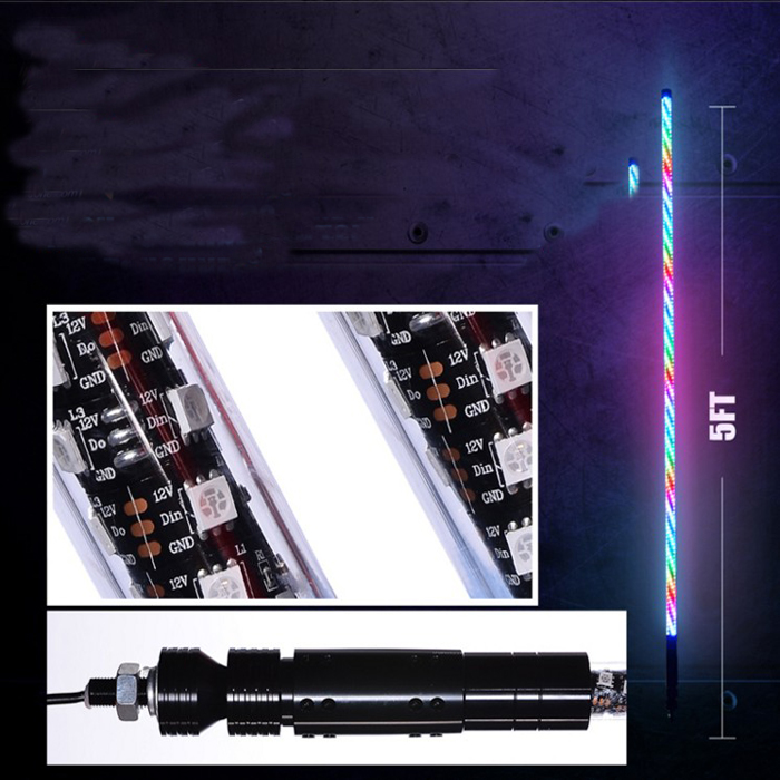 Safety Warning 12v Led Whip Light Great Waterproof Led Off Road Whip Light With Remote Control 20
