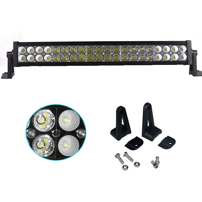 Kingshowstar - 4x4 Offroad Accessories 4WD LED Light Bar Red, 23inch 120W LED Light Bar for truck Led light bar 1