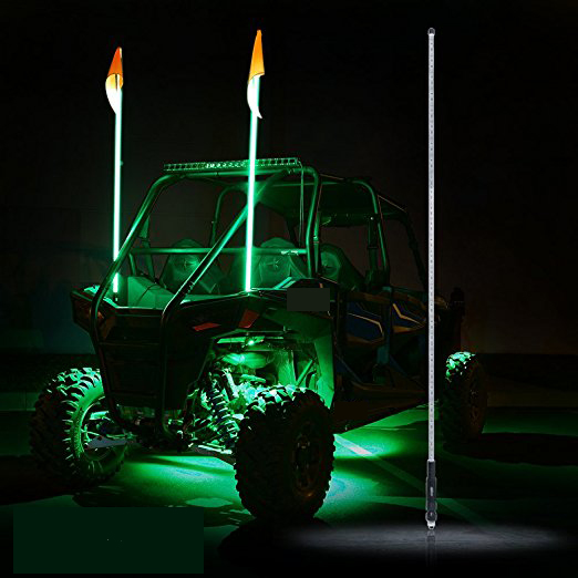 4ft 1.2M LED Flag Pole Safety Whip Lights for UTV ATV 4X4 9