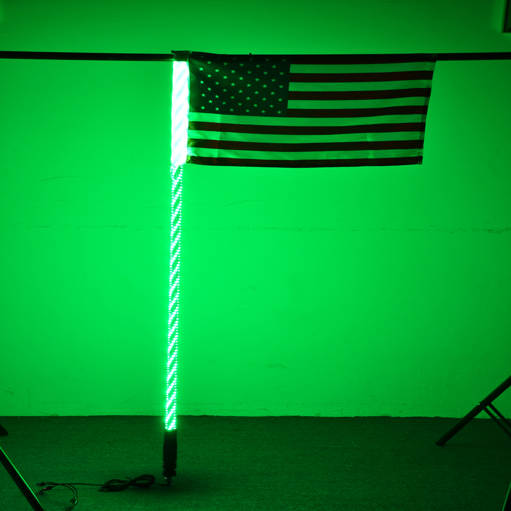 4ft 1.2M LED Flag Pole Safety Whip Lights for UTV ATV 4X4 7