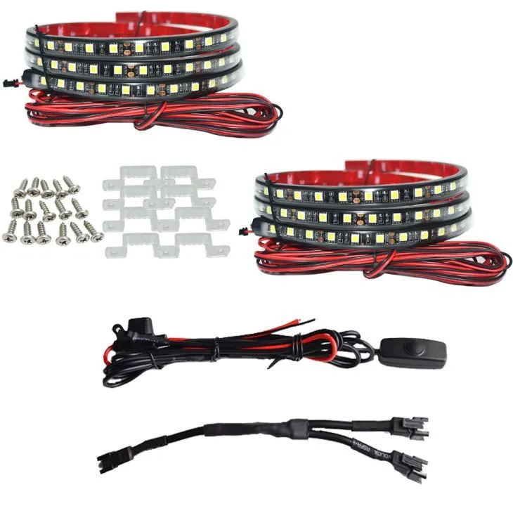 Kingshowstar - 2pcs 60'' white led truck bed light strips unloading cargo light with waterproof for pickup truck led truck bed light 1