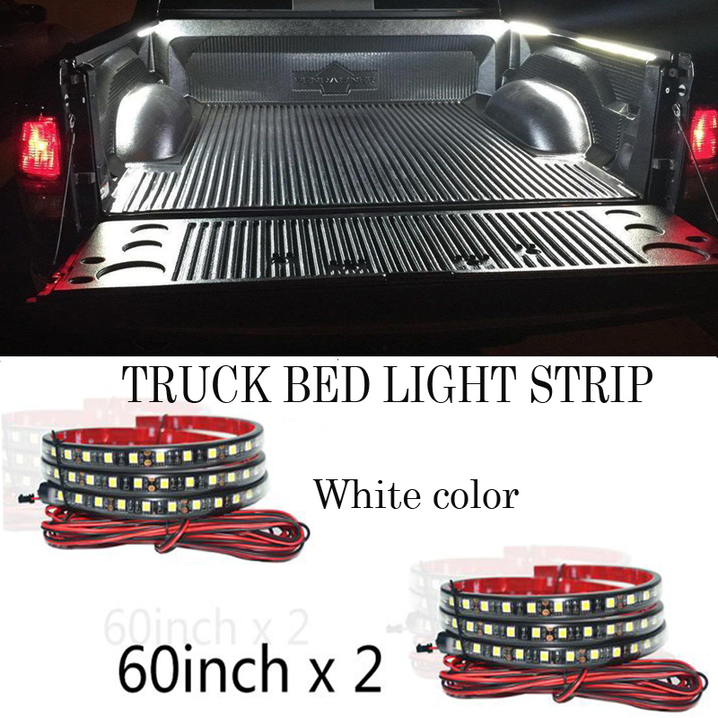 Kingshowstar - 2pcs 60'' white led truck bed light strips unloading cargo light with waterproof for pickup truck led truck bed light 11