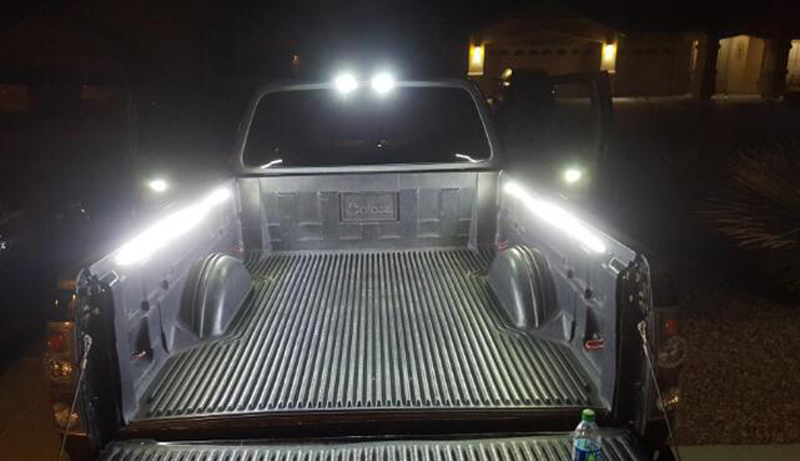 Kingshowstar - 2pcs 60'' white led truck bed light strips unloading cargo light with waterproof for pickup truck led truck bed light 17