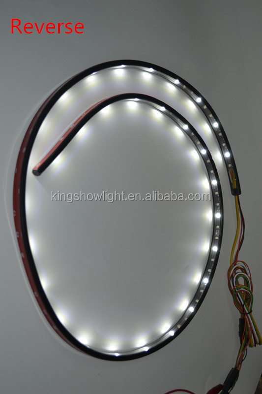 LED Auto Tailgate Light Bar 60 inch New Function Red White Yellow Brake Turn Reverse Truck Lights 12