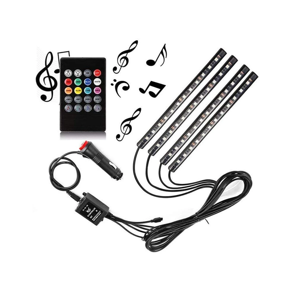 Hot Selling App Control Decorating Car Interior Ambient Light Usb Car Interior Led Lights 1