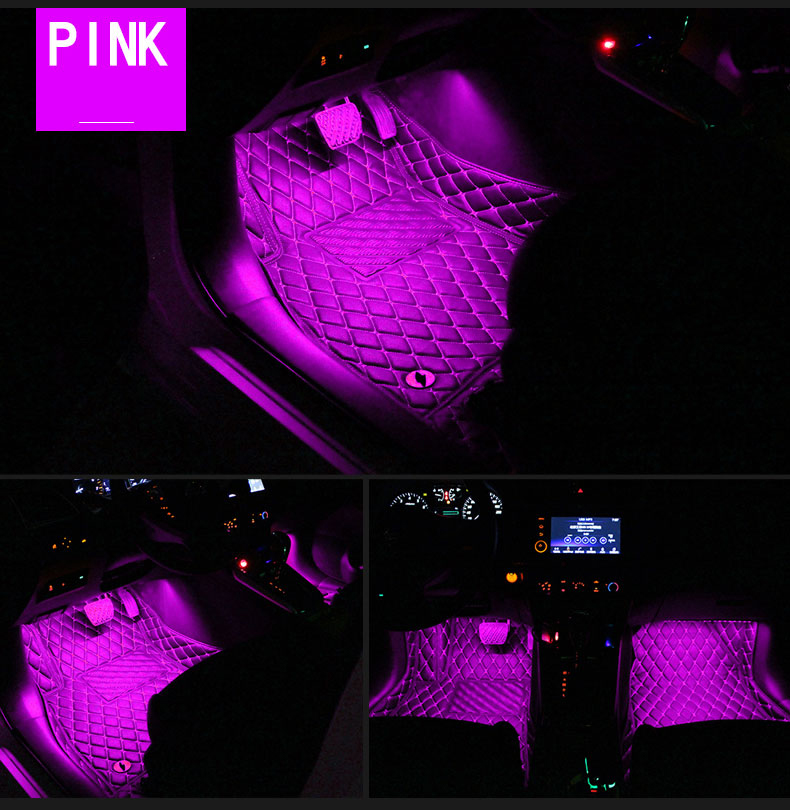 Hot Selling App Control Decorating Car Interior Ambient Light Usb Car Interior Led Lights 21
