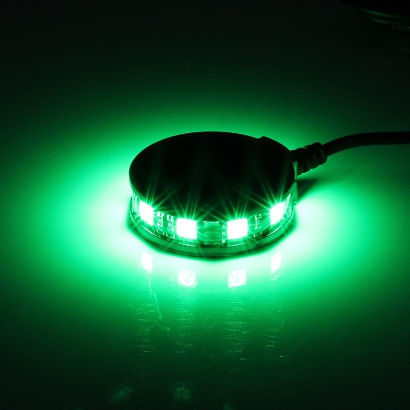 Kingshowstar 2Pods Universal RGB 360 Degree Colorful Wheel Light Axle Center Motorcycle LED 16