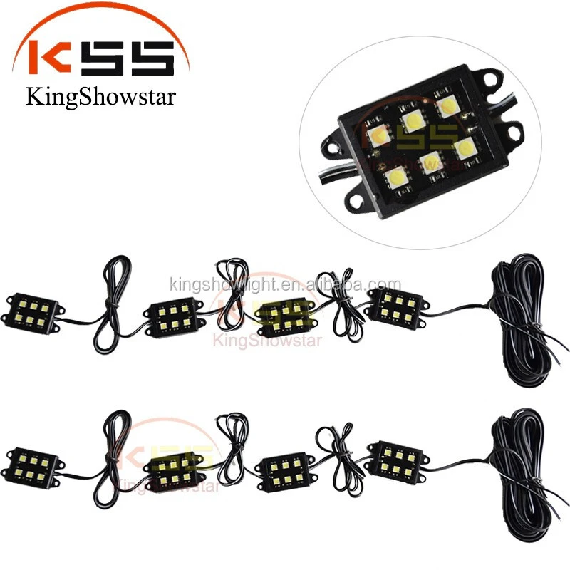 Kingshowstar - Universal White LEDs Lighting System Light Kit Pick-Up Truck Bed Rear Work Box light led truck bed light 1