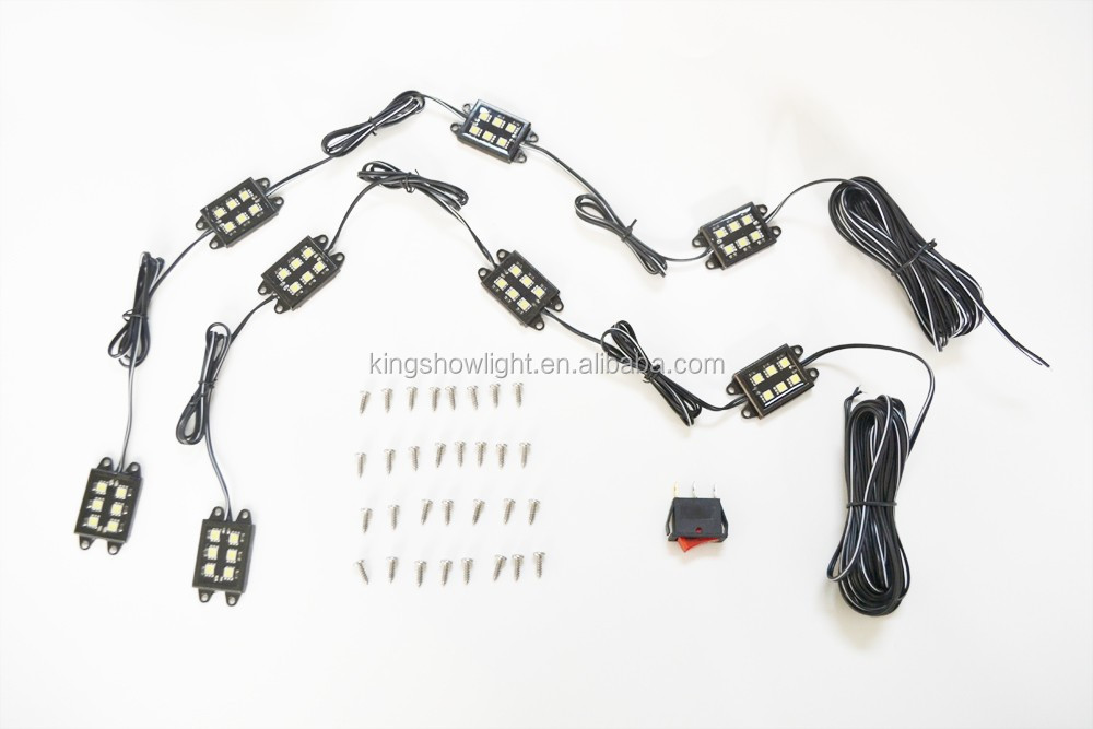 Kingshowstar - Universal White LEDs Lighting System Light Kit Pick-Up Truck Bed Rear Work Box light led truck bed light 10