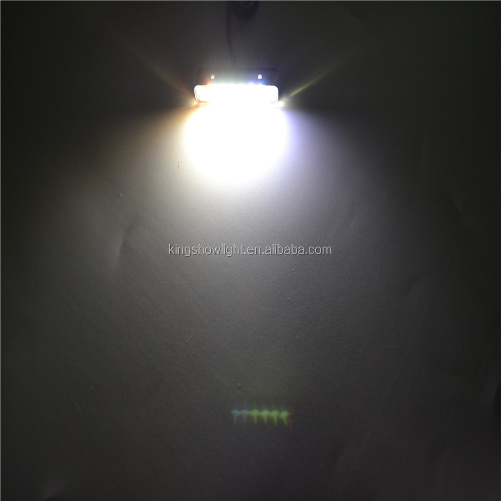 Kingshowstar - Universal LED License Plate Tag Bracket Light Pod Motorcycle Car Scooter Led licence plate light 11