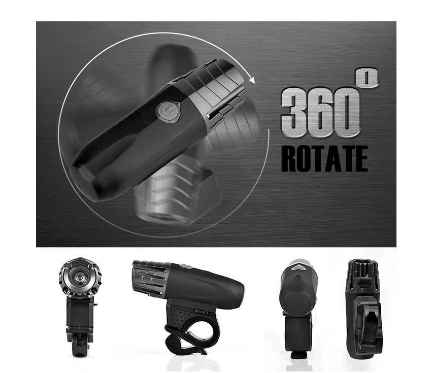 Kingshowstar - Cheap Set Usb Rechargeable Spot Led Fog Light For Cycle Bike Head Retro Silicone Front Led Bicycle Light Set With Tail Light LED Bicycle light 12