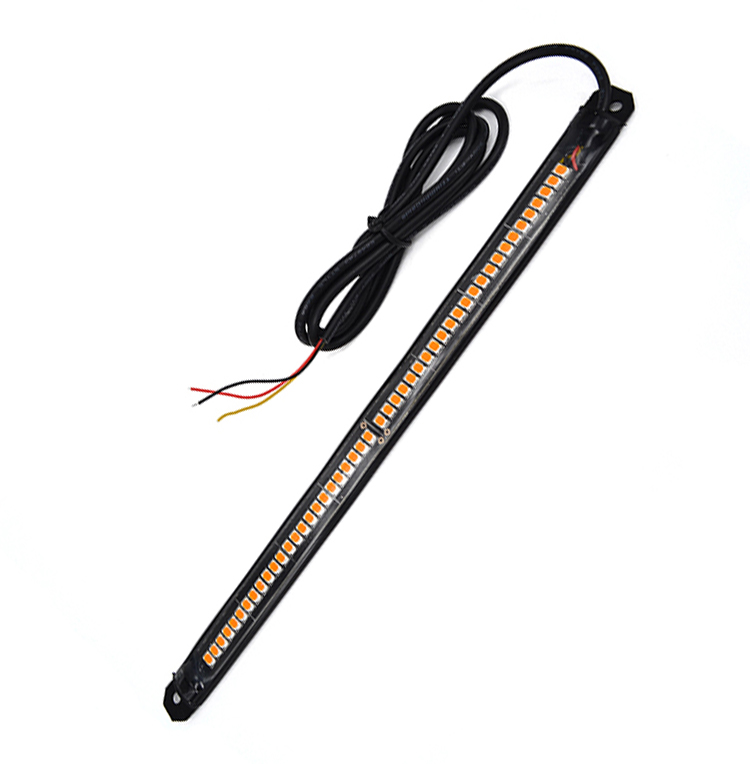 Universal Scanning Flexible LED Turn Signal Tail Brake License Plate Light Running Tail Indicator Light for Motorcycle Bike ATV 10