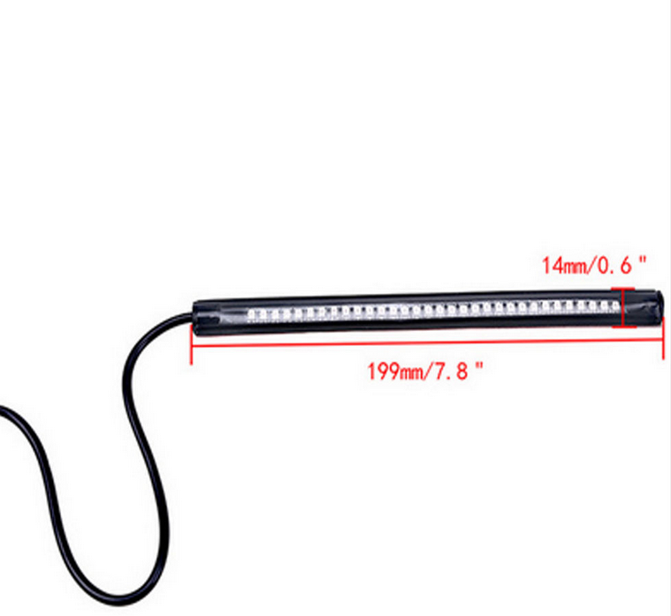 8inch 3528 LEDs bright led strip waterproof brake light motorcycle led turn signal light 11