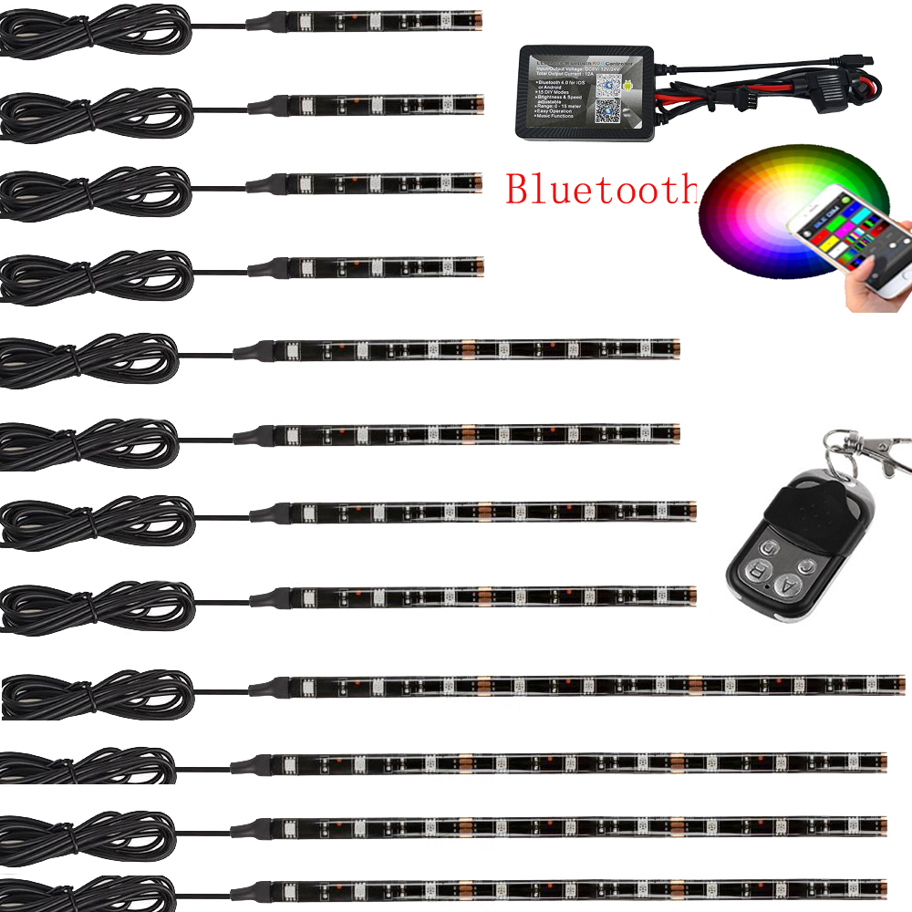 6pcs 12cm PVC strips 36LED supper bright 5050 SMD Kit With 6zone LED Music Controller 14