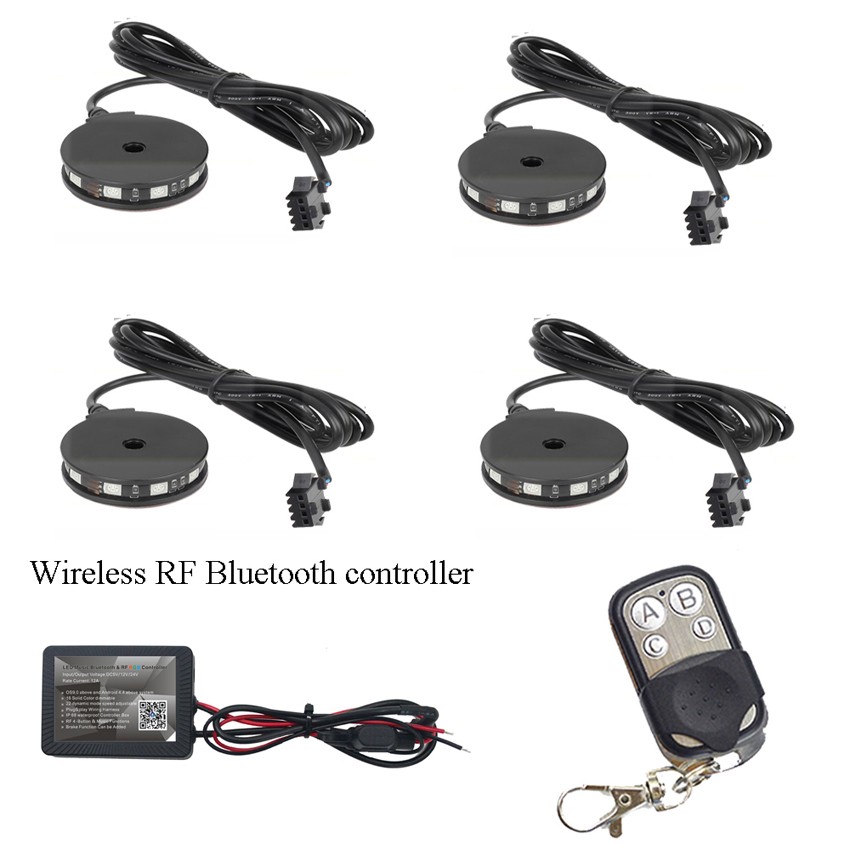 Kingshowstar - 4pc LED Motorcycle Wheel Light Custom Glow Pod Accent Bike Light for motorcycle Ungrouped 7