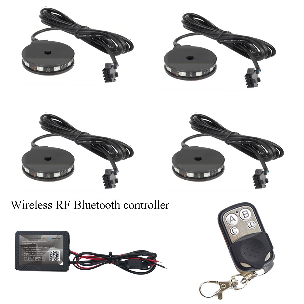 Kingshowstar - 4pc LED Motorcycle Wheel Light Custom Glow Pod Accent Bike Light for motorcycle Ungrouped 11