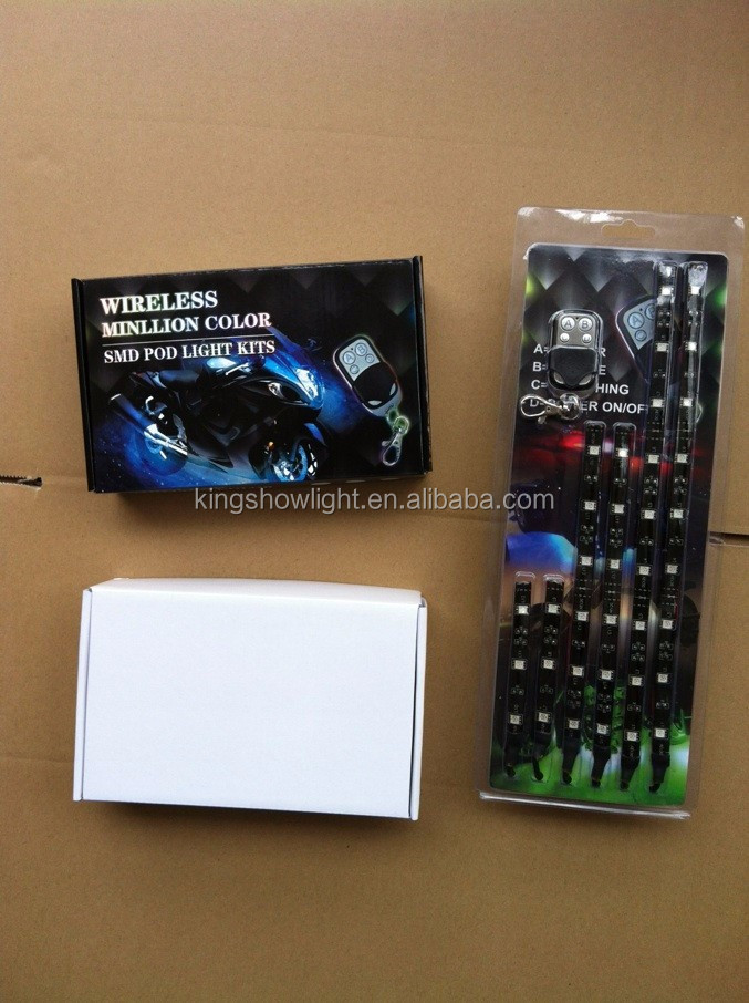 Kingshowstar - 4pc LED Motorcycle Wheel Light Custom Glow Pod Accent Bike Light for motorcycle Ungrouped 36