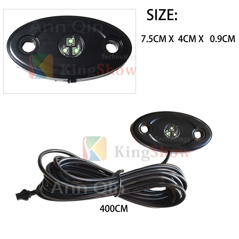 car decoration accessories color changing rock light 9w C-ree crawling under body frame fender 4x4 offroad led rock light(pink) 16