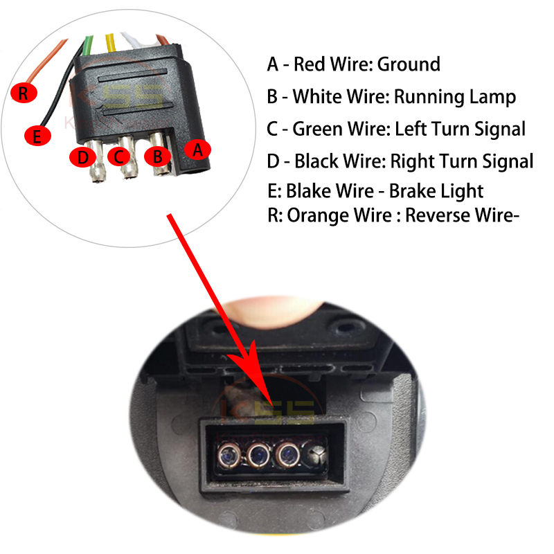 Car LED Strip Tailgate Red White Flowing Turn Signal Tail Light for GMC Truck SUV Pickup 10