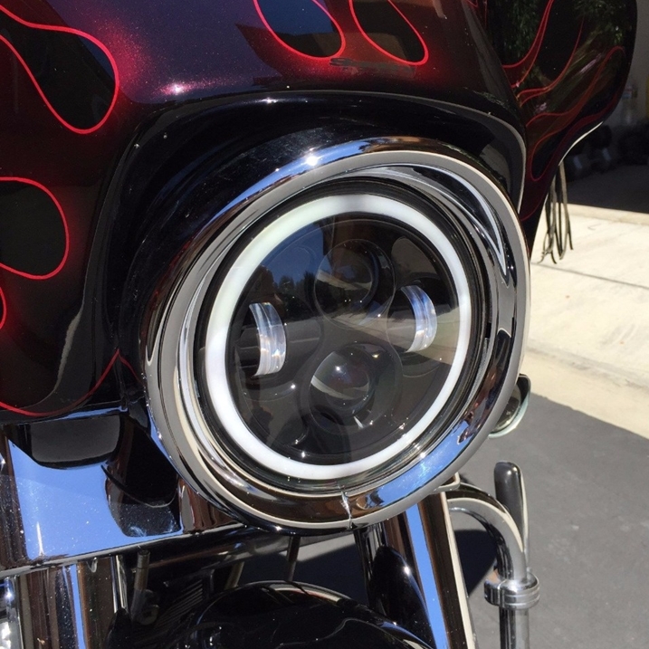 Kingshowstar - IP67 100W 7'' RGB 4X4 LED Waterproof Motorcycle Truck Offroad Turn Signal DRL Led Headlights With Amber Tuming headlight for Jeep 22