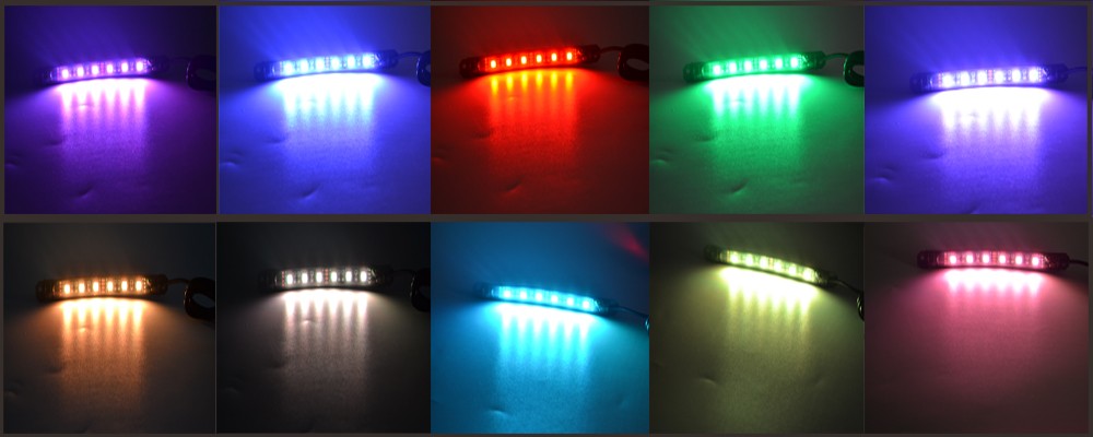 Kingshowstar - 6pcs Cellphone Blue-tooth Controlled Motorcycle LED glow Light Kits with Music Sync Ungrouped 13