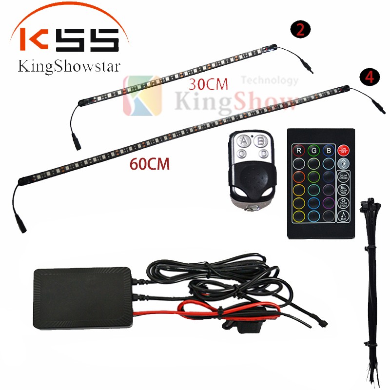 Kingshowstar - 6pc LED Wireless Music Control Million Color waterpoof ultrathin pvc Marintime strips Light Ungrouped 9