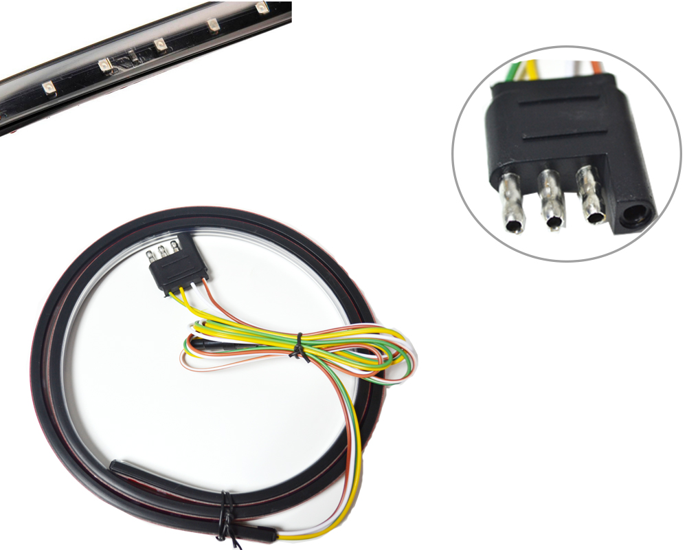 High Quality 150cm Car LED Tailgate DRL Flexible Strip Light Brake Turn Signal Lamp Bar for Truck 9