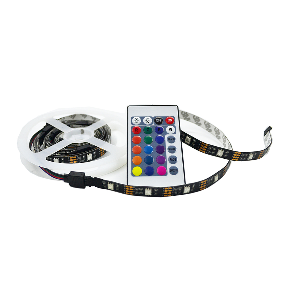 Kingshowstar - LED accent Strips Bias Backlight RGB Lights with Remote Control for HDTV, Flat Screen TV Accessories and Desktop PC, Multi Color LED Strip Light 9