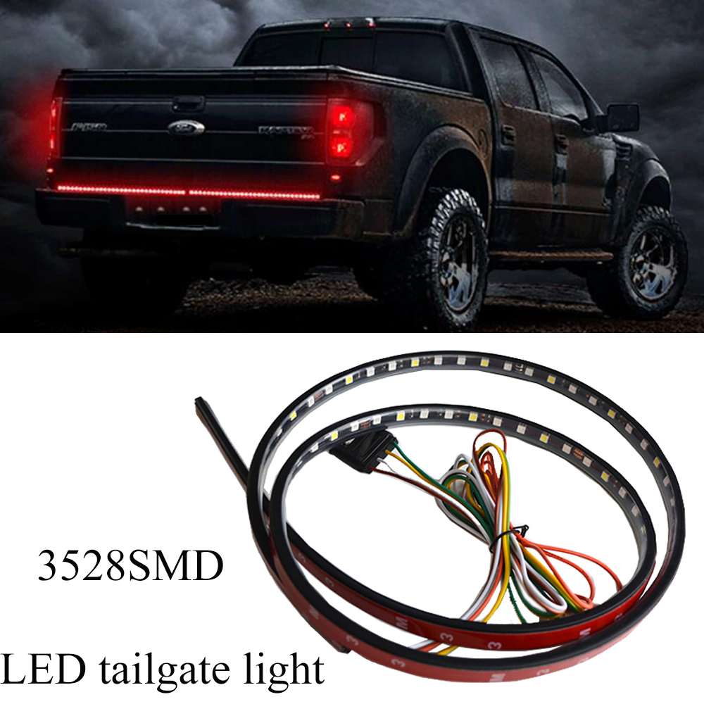 Kingshowstar - 48 Tailgate LED Strip Reverse Brake Turn Signal Tail Light Fits for Trucks/SUVs Ungrouped 7