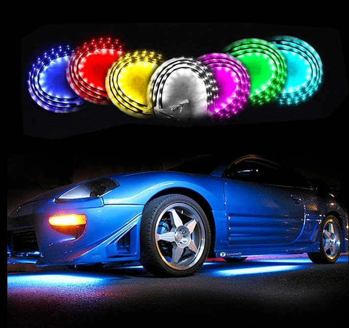18Color New Version 5050 SMD LED Strip RGB LED Truck Under Body Neon Accent LED Lights Kit 1