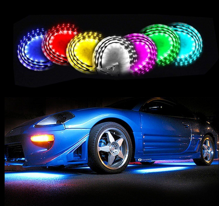 18Color New Version 5050 SMD LED Strip RGB LED Truck Under Body Neon Accent LED Lights Kit 7
