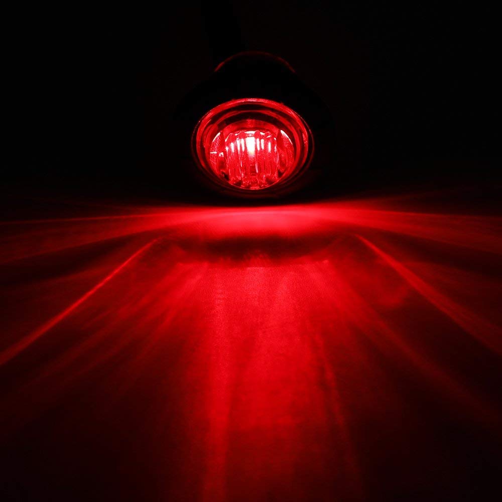 LED Side Marker Flush Mount Spot Kit Clearance Lamp Indicator Light 15