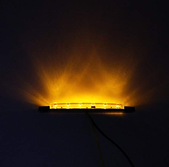 Kingshowstar - 6 LED Amber Side Trailer Rear Side Marker Lights for Trucks LED Motorcycle Tail Light 9