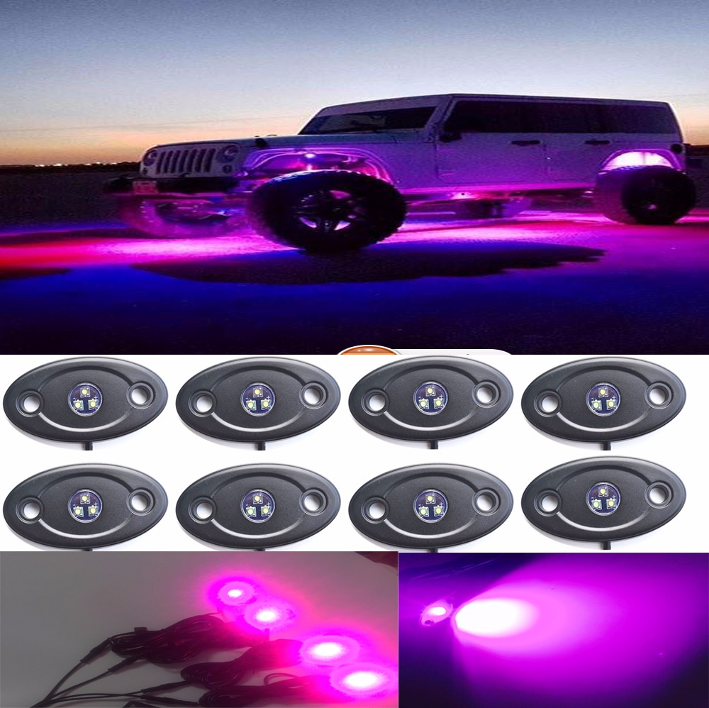 Boat accessories 12V PINK led boat light /safety led light/ car led rock light for boat 8