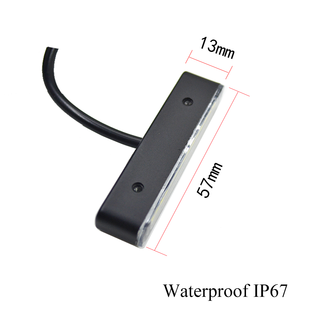 LED Waterproof Plate light with 15 Red & Yellow LED License Plate Light,Backup Light,tail light or Brake Light for Motorcycle 22